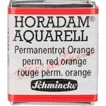 Schmincke Horadam Aquarell Artist Sulu Boya Permanent Red Orange Yarım Tablet