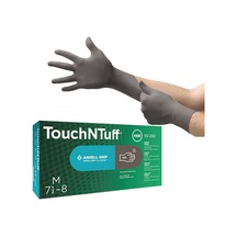 Ansell Touchntuff 93-250 Siyah Nitril Tek Kullanımlık Eldiven Xl Beden