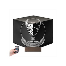 Luvivia Crypto Cosmos Atom Coin Kripto Finans 3d Lamba - Masa Gece Lambası Şeffaf