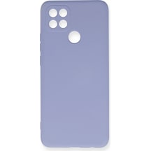 Uryport Oppo A15 Kılıf Nano İçi Kadife Silikon - Lila Normal