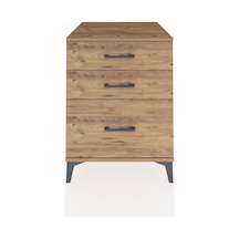 Kronos Komodin 3 Çekmeceli 60x59x80 Çam-çam Atlas Çam