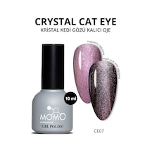 Momo Professional Kristal Kedi Gözü Kalıcı Oje Ce07 Yarı Şeffaf Mor 10 Ml