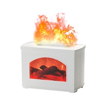 Tenfowee Beyaz 3d Alev Işıklı Usb Ev Aromaterapi Misyonerı, 270ml Su Deposu, Su Yokken Otomatik Kapanma, Sessiz, Yağ Damlatılabilir Nemlendirici