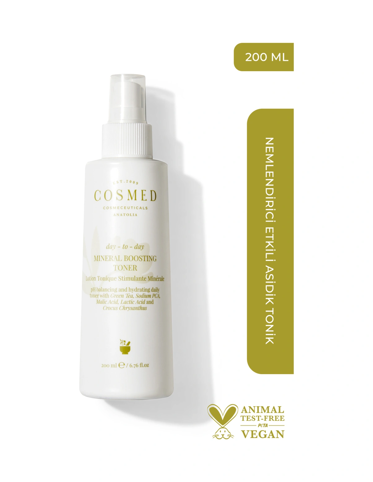 Cosmed Day-to-day Mineral Boosting Toner - Günlük Asidik Tonik - Asit Içerikli Aha Bha Yüz Toniği 200 ml