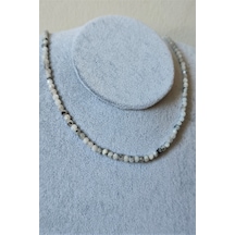 Bade Accessories 4 Mm Ay Taşı Doğaltaş Kolye Çok Renkli
