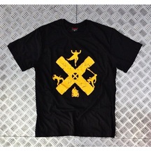 Stoned&Fame X Force Baskılı T-shirt SIYAH Siyah