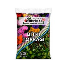 Tropikal Bitki Toprağı 2,5 Litre %100 Organik Saksı Toprağı İç Ve Dış Mekan Çiçek Toprağı 2,5 LİTRE