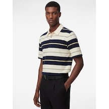 Koton Regular Fit Kısa Kollu Çizgili Polo Yaka Tişört Lacivert Çizgili 6sam10372mk