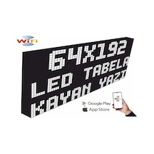 Led Tabela 64x192cm Tek Taraflı Beyaz Kayan Yazı-wifi