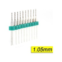 Pcb Mikro Karbür Cnc Matkap Ucu 10Lu Set 1.05Mm Tungsten 18 Shank