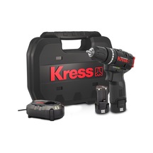 Kress KUC12 12V/2.0Ah Li-İon Çift Akülü Kömürsüz Profesyonel Şarjlı Darbeli Matkap