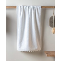 Madame Coco Melly %100 Pamuk Kroşeli Yüz Havlusu - Beyaz - 50x70 Cm 8684427300480 Çok Renkli