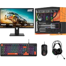 Dragos DRX8203 R7-5700X 16 GB 512 GB NVMe 8 GB RTX5060 24.5" Free Dos Masaüstü Oyuncu Bilgisayarı