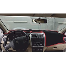 2012-2020 Modellerineuygun Renault Symbol/dacia Logan Torpidokoruma Halısı Siyah Kenar Renk Kırmızı