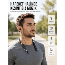Ers Suya Dayanıklı Manyetik Spor Ve Günlük Kullanım Kulaklığı