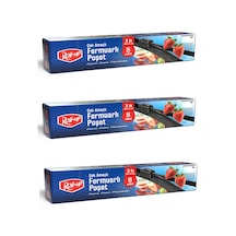 Roll-up Fermuarlı Şeffaf Buzdolabı Saklama Poşeti Torbası - 3 Lt. - 24x31 Cm. - 8 Adetlik 3 Paket 06883411