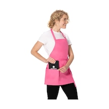 Unisex Üç Cepli Önlük Sıcak Pembe, Tek Beden Diğer