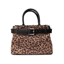 Deery Leopar Desenli Kadın El Çantası - K2791zlpry01 vizon