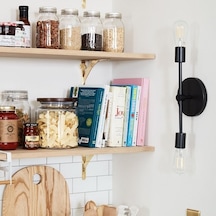 Riolight Retro Ikili Metal Duvar Aplik (543644607) Siyah