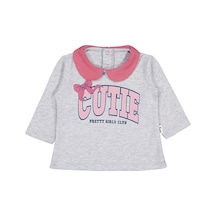 Civil Baby Yakalı Cutıe Baskılı 6-18 Ay Sweatshirt - Gri Karmelanj