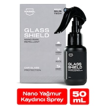 Nasiol Glasshield Nano Yağmur Kaydırıcı Cam Yüzey Seramik Kaplama 2 Yıl Dayanım Su İtici Spreyi 50 ML
