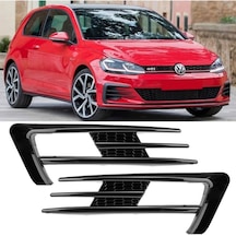 Vw Golf 7 Sis Farı Çerçevesi Piano Black 2012 2016 Normal Tampon