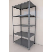 31x60x200 5 Katlı Çelik Raf Galvaniz