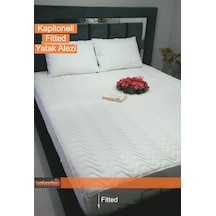 Yatak Alezi Kapitoneli Fitted Tam Sarar 180gr. 100x200 Pamuk-po