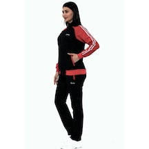 Fantasy Kadın Siyah İki İplik Büyük Beden Eşofman Takım Edy18307b Siyah