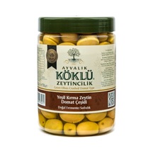 Ayvalık Köklü Zeytincilik Domat Yeşil Kırma Zeytin Pet 750 G