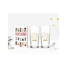 Kişiye Özel Renkli Baskılı İsimli İkili Rakı Bardağı Ve Rakı Cep Kitabı Hediye Seti-15