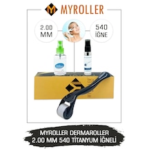 Myroller Dermaroller 2.00mm Dezenfektan Hediye Titanyum 540 İğnel