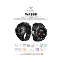 Wearfitpro Wr888 4g Lite Sim Kartlı Kameralı 32gb Aı Destekli Nfc Gps 1.54 İnç Yuvarlak Model Akıllı Saat
