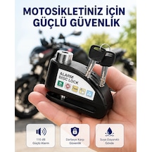 Mey İthalat Taşınabilir Alarm Disk Kilidi Motosiklet Scooter Bisiklet Güvenlik Yeni Nesil