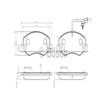 BOSCH 986494499 Fren Balatası Arka Master III 10- / Movano B 10- / Nv400 10- Çıft Teker