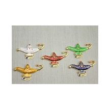 3 Adet Alaatın Sihirli Lambası Magnet Dekoratif Magnet, Mıknatıs Buzdolabı Süsü, Fridge Magnet, 8 Cm