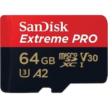 Sandisk 64Gb Extreme Pro Uhs-I Microsdxc Hafıza Kartı