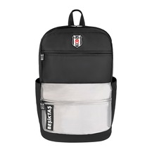 Beşiktaş Gri Cep Detaylı Çok Cepli Sırt Çantası Siyah