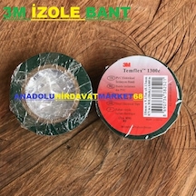 3M 18Mm İzole Bandı Elektrik Bandı 10Mt Kanal Bant Yeşil 2Ad