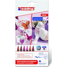 Edding Porselen Kalemi 6Lı Set- Sıcak Renkler E-4200