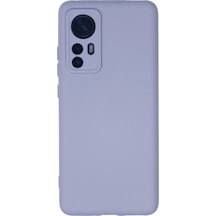 Tedar Xiaomi Mi 12 Kılıf Nano İçi Kadife Silikon - Lila Najmaddin standart