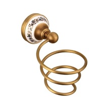 Joyhub Bronz Banyo Aksesuarları Donanım Seti Antika Saç Kurutma Makinesi Raf Ceket Havlu Raf Demiryolu Bar Duş Sabunluk Tutucu Sp0tf3