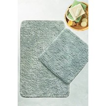 Cotton Basic Gri 2 Li Set Banyo Halısı