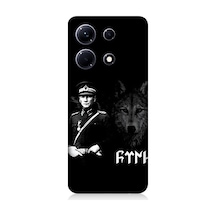 İnfinix Note 30 Uyumlu Mustafa Kemal Atatürk Ve Kurt Desenli Silikon Kılıf