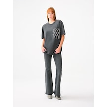 LOFT Long Flare Slim Fit Kadın Pantolon Lf2038151 Q1.v1 Denim