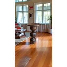 Ceviz Renk Doğal Ahşap Mantar Yan Sehpa Tekli Yan Sehpa - Mushroom Coffee Table - Walnut Ceviz