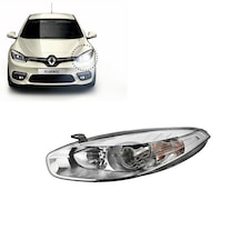 Renault Fluence 2013-2016 Model Arası Krom Çerçeveli Mercekli Far Sol 1 Adet