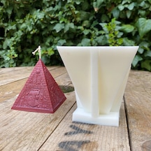 Rufus Concept Piramit Mum Kalıbı 9x9x9,5 cm Büyük ( Silikon )