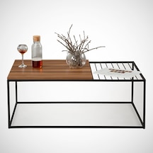 Zinus Orta Sehpa Metal & Orta Masa Ceviz / Metal Ayaklı Sehpa