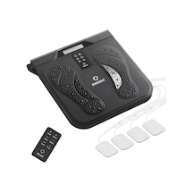 Knqze Ems Tens'li Ayak Masajı, 10 Mod, 20 Seviye, 4 Elektrot, Siyah
